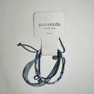 Pura Vida Blue Multi-Strand Beaded Bracelet